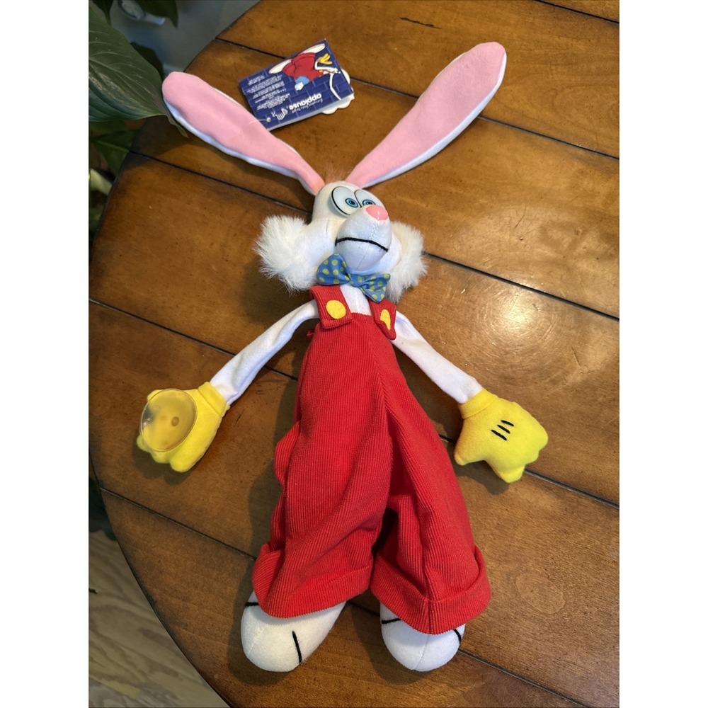 Vintage Who Framed Roger Rabbit 1987 NWT Applause Plush Suction Bendable Ears - Picture 3 of 12
